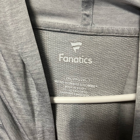 Fanatics Gray Hoodie with Red and Black Logo Tampa bay buccaneers - Picture 3 of 4